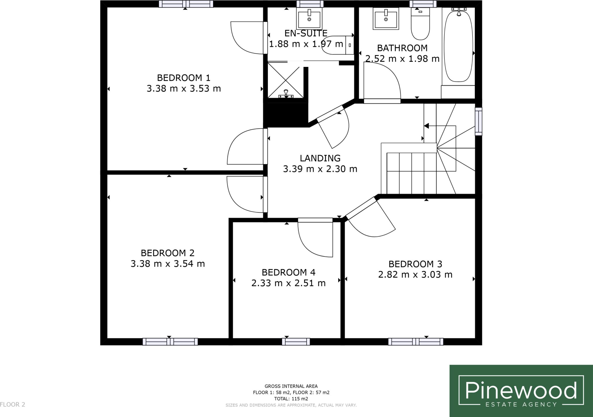 Ffordd Piran, Oakenholt, Flint, CH6 floorplan