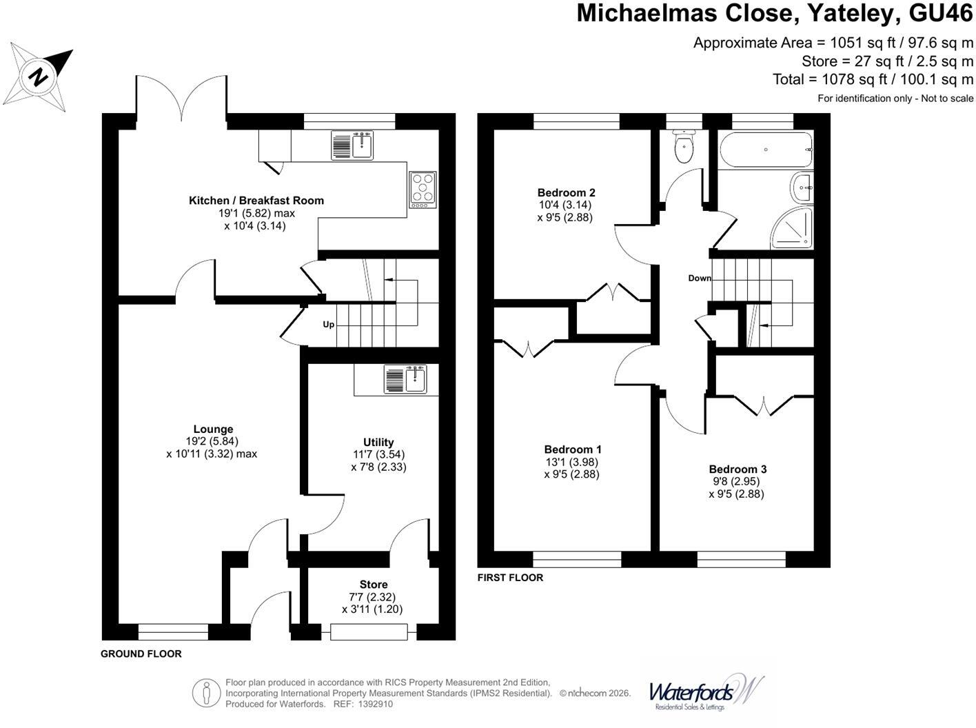 Michaelmas Close, Yateley, Hampshire floorplan