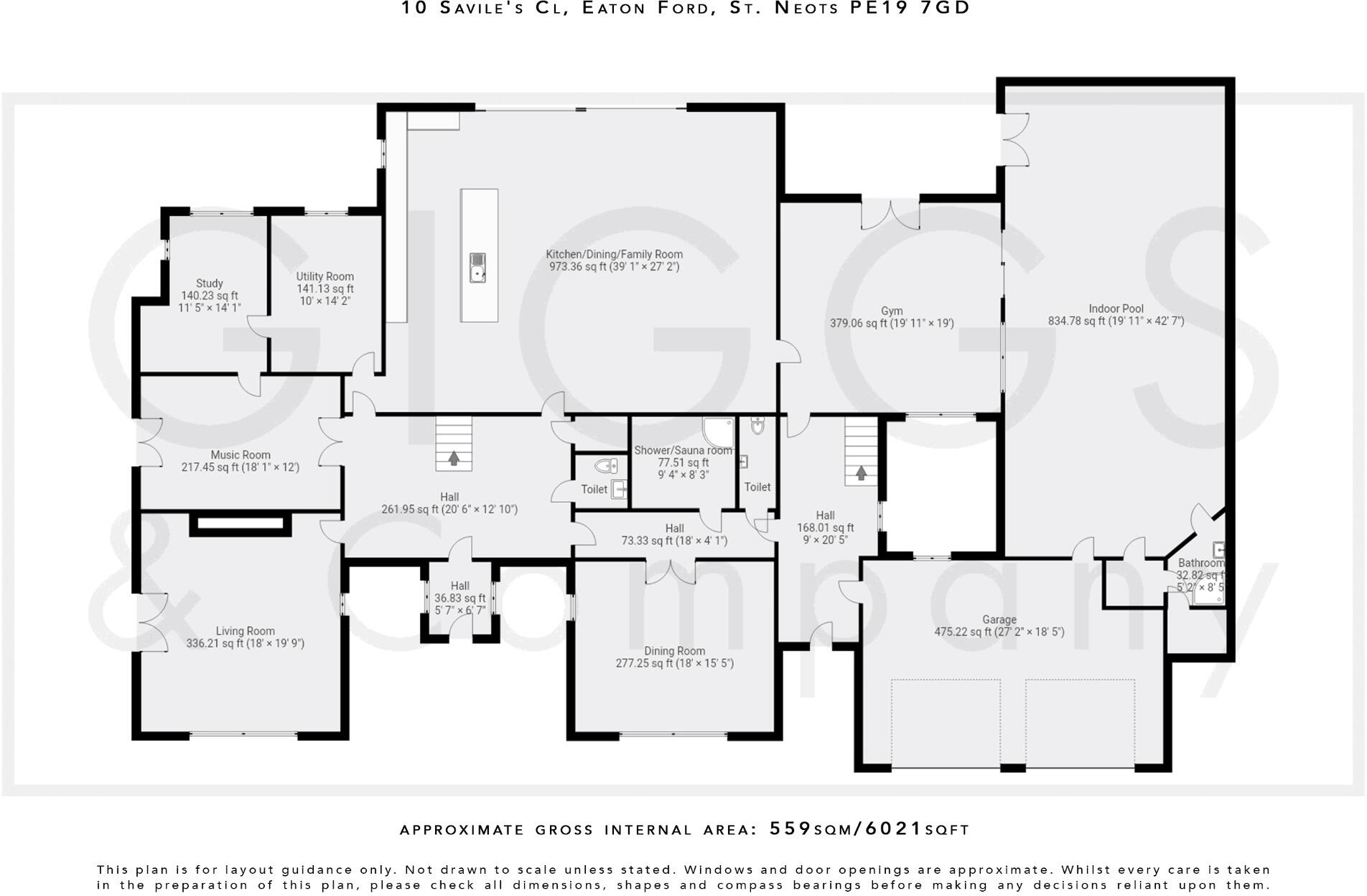 10, Saviles Close, Eaton Ford, St. Neots, Cambridgeshire, PE19 7GD floorplan