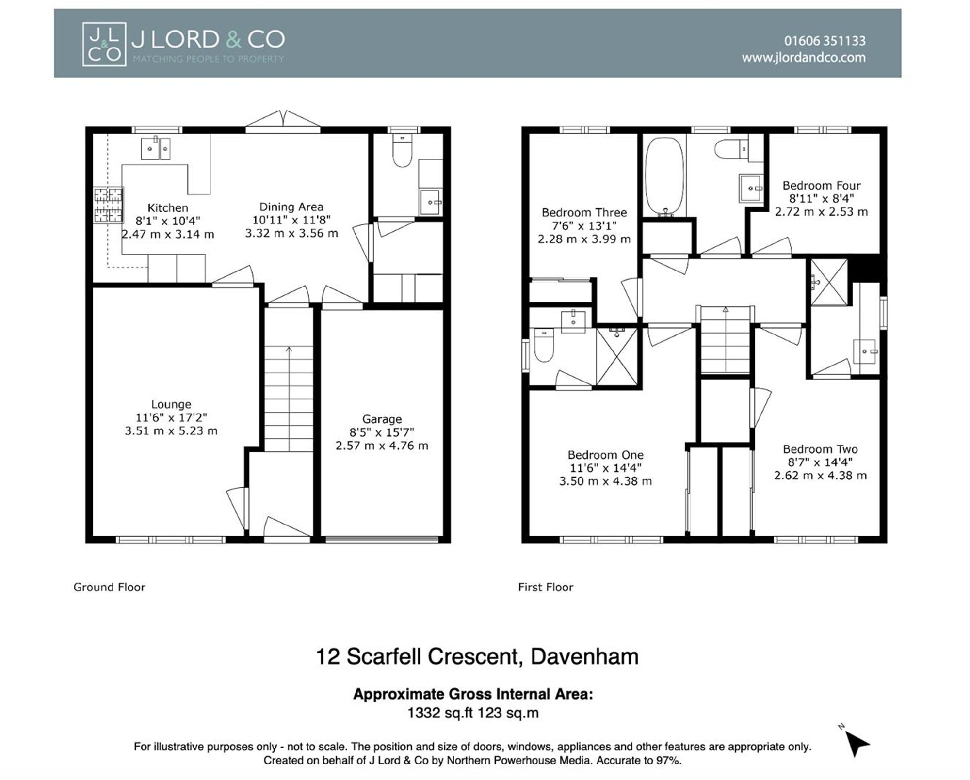 Scarfell Crescent, Davenham, CW9 floorplan