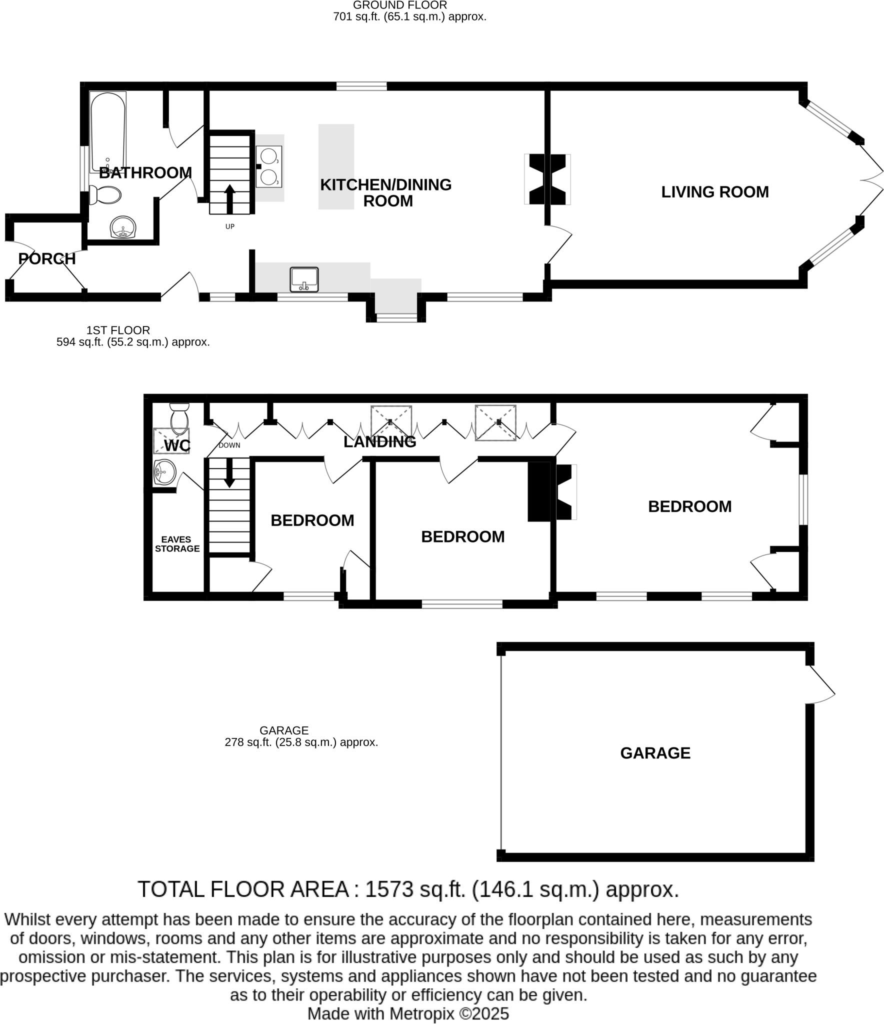 Old Barn, Cophall Lane, East Dean, East Sussex floorplan