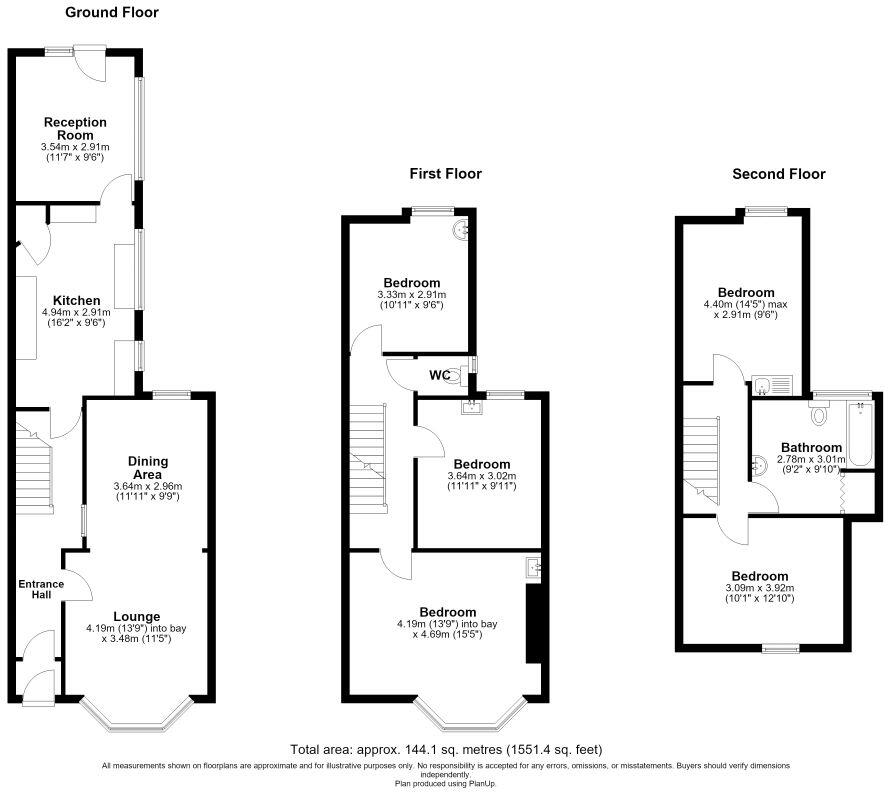 107 Bayford Road, Littlehampton, West Sussex, BN17 5HW floorplan