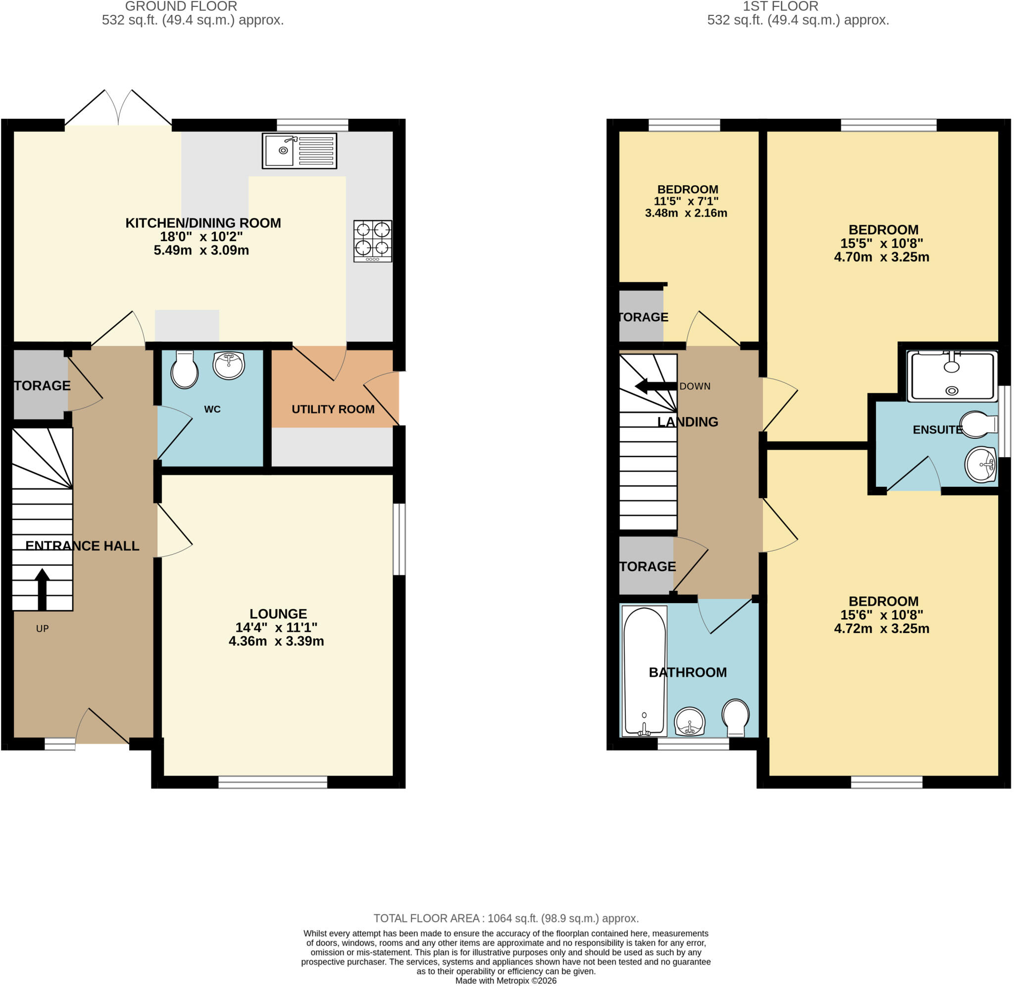 Swallows Rise, Westbury floorplan