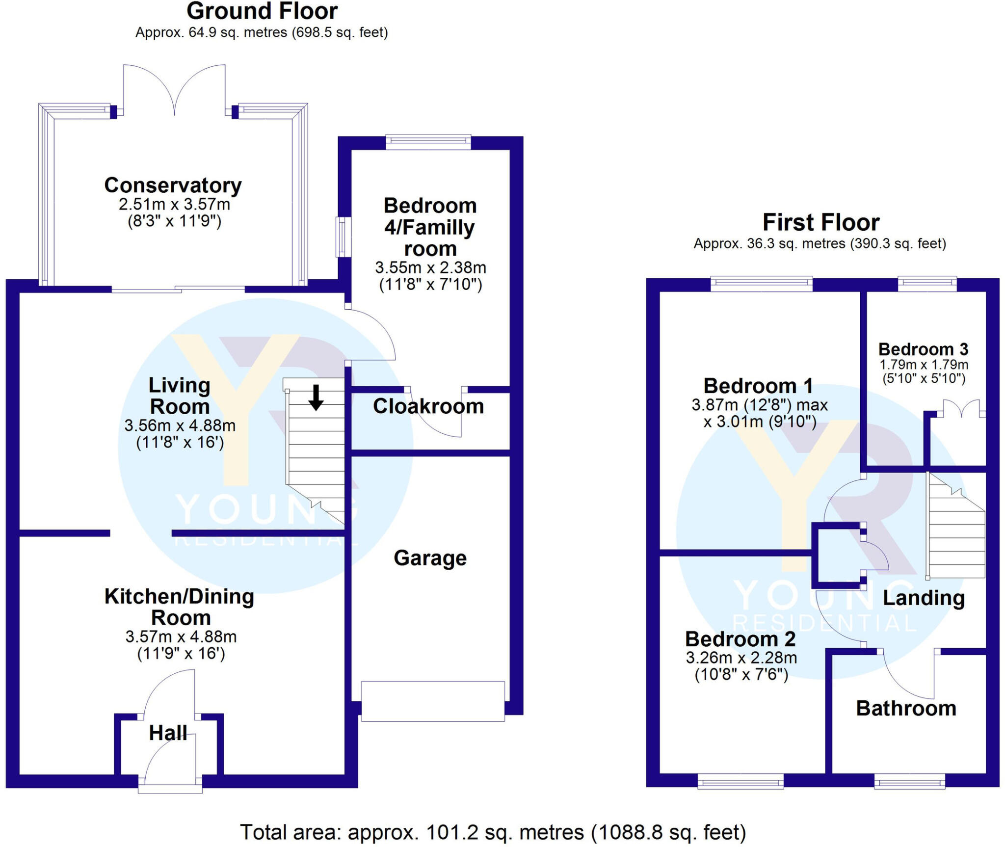 Alamein Court, Eaton Ford, St. Neots, Cambridgeshire floorplan