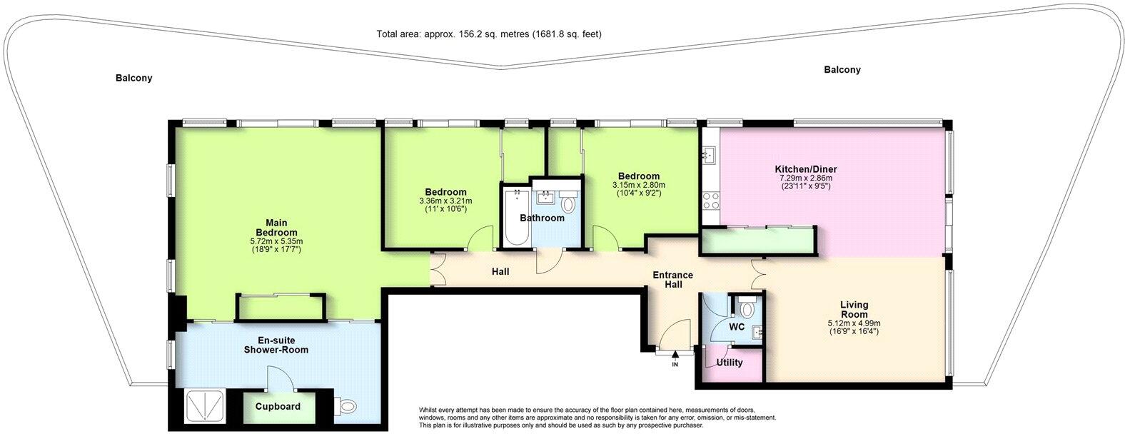 Brighton Road, Worthing, West Sussex, BN11 floorplan