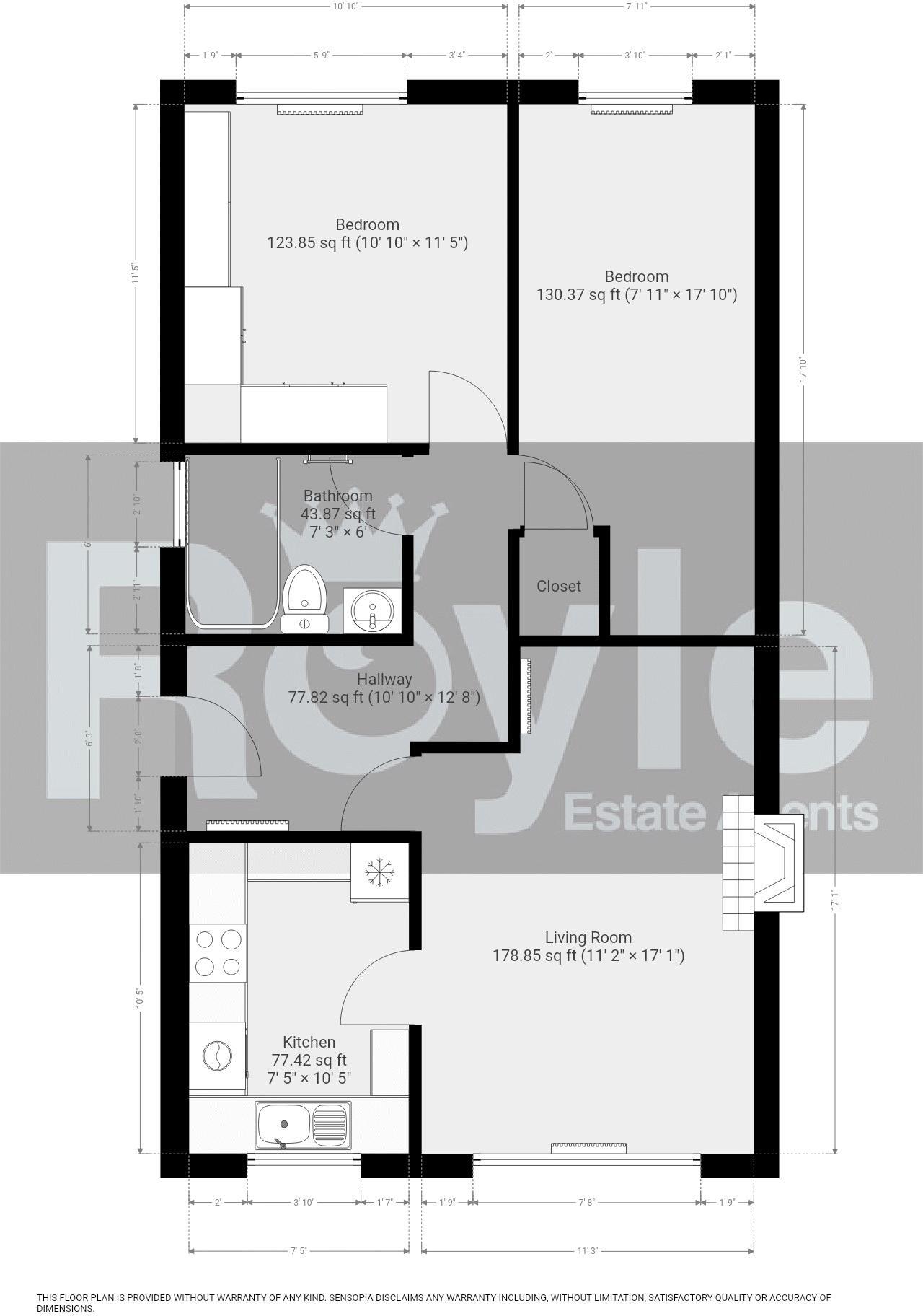 No. 6, Ocean Court, The Esplanade, Knott End-on-Sea. floorplan