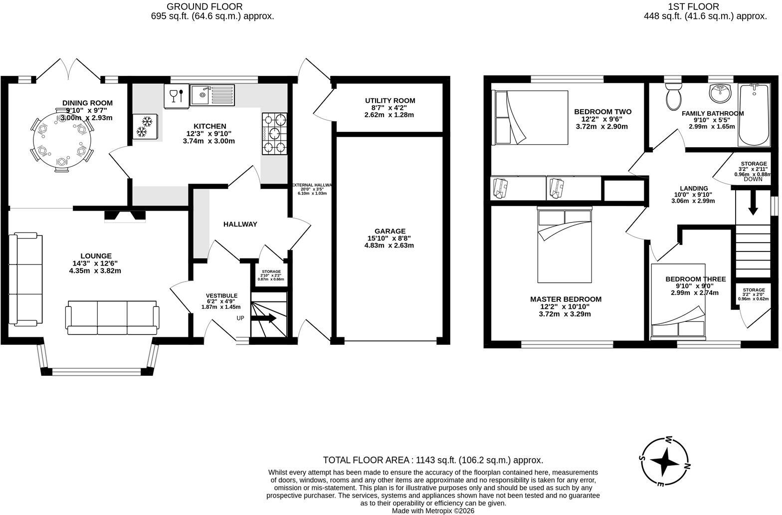Claremont Avenue, Chorley floorplan