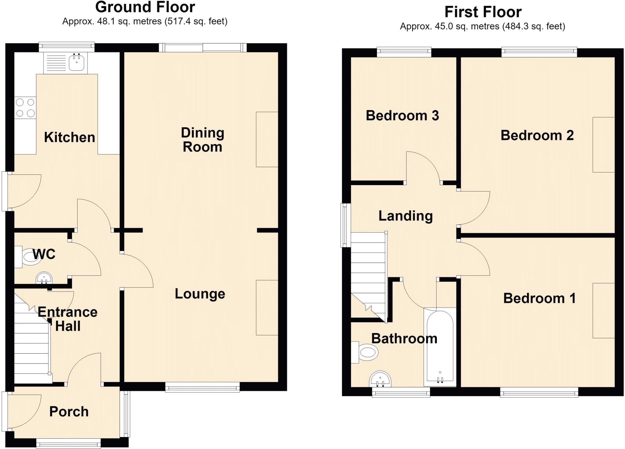 Maes Eithen, Brynteg, Wrexham floorplan