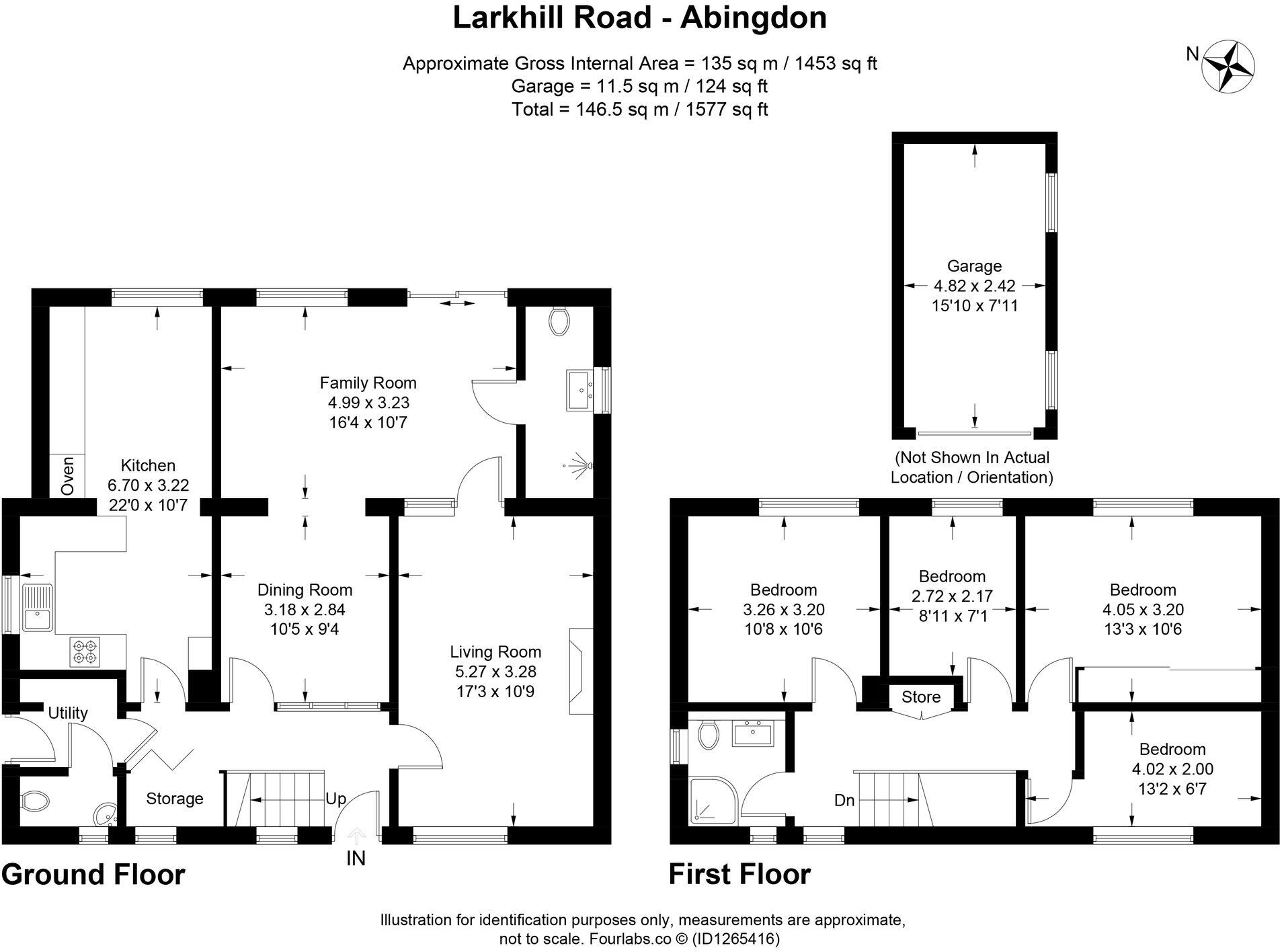 Larkhill Road, Abingdon, OX14 floorplan
