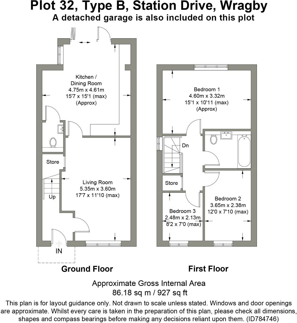 Station Drive, Wragby, Market Rasen, Lincolnshire, LN8 floorplan