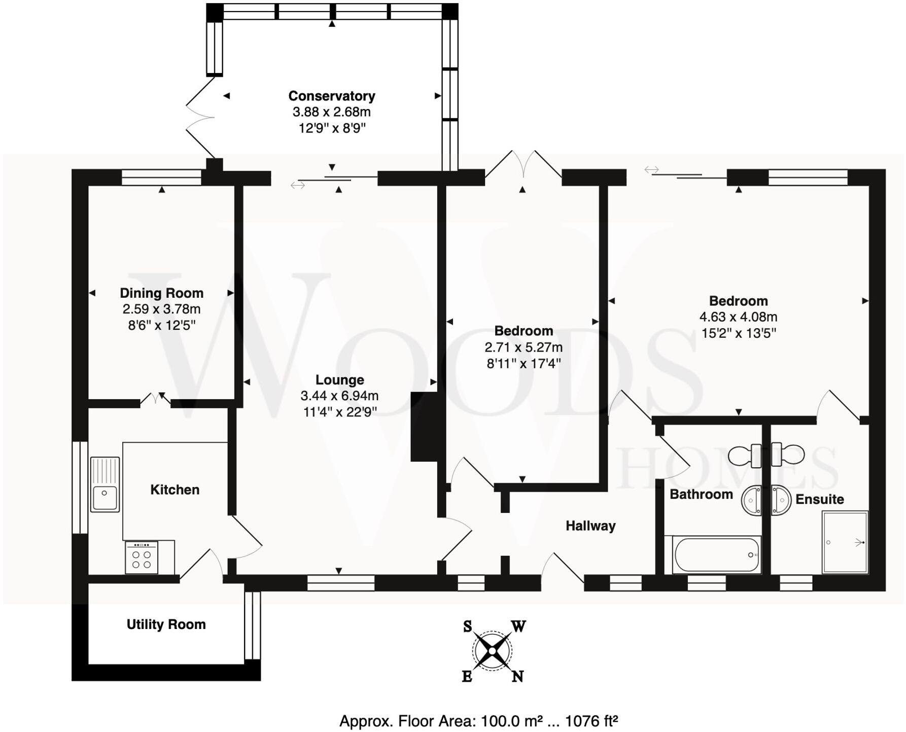 Leaze Road, Kingsteignton, TQ12 floorplan