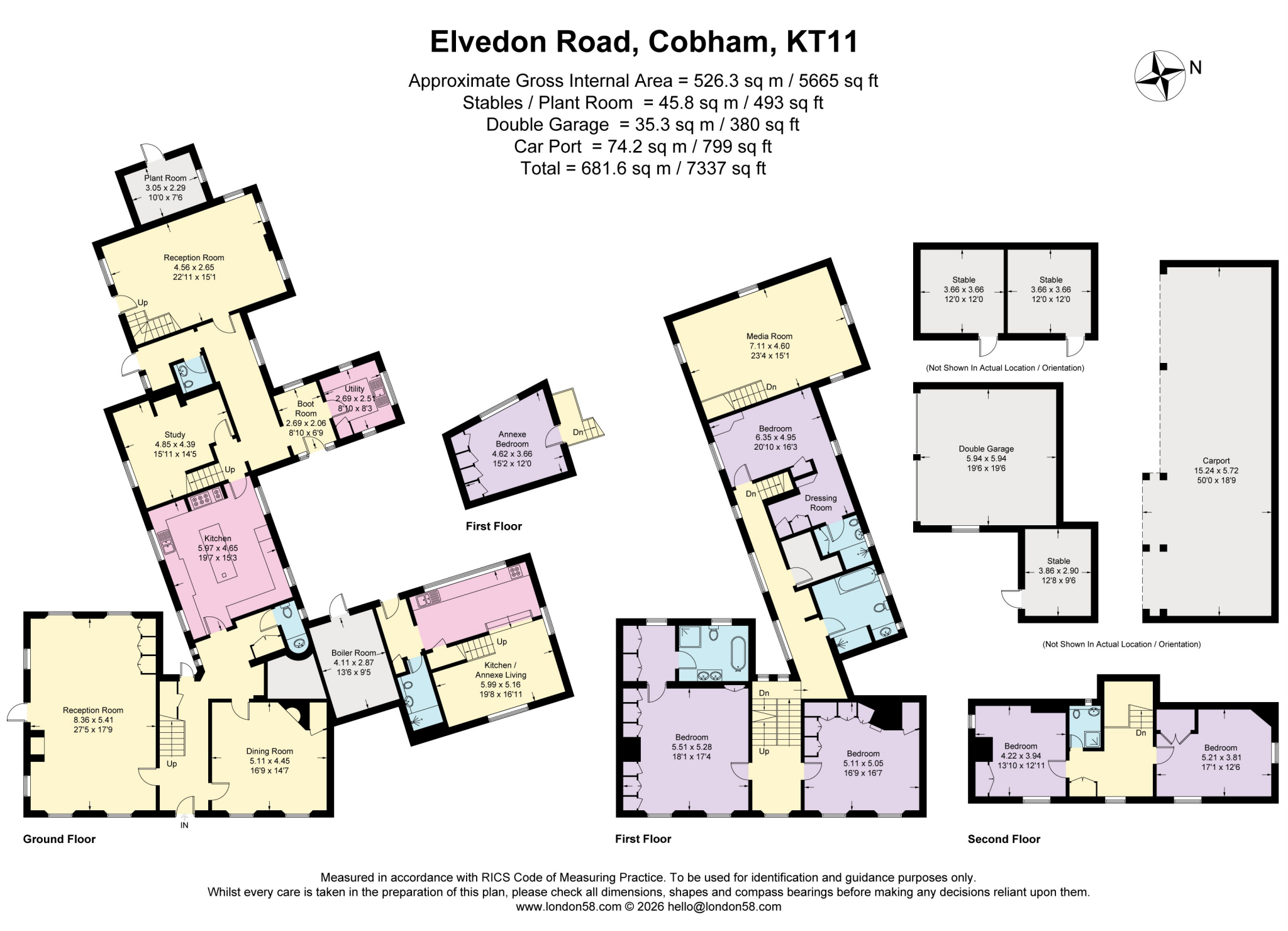 Elvedon Road, Cobham, Surrey KT11 floorplan