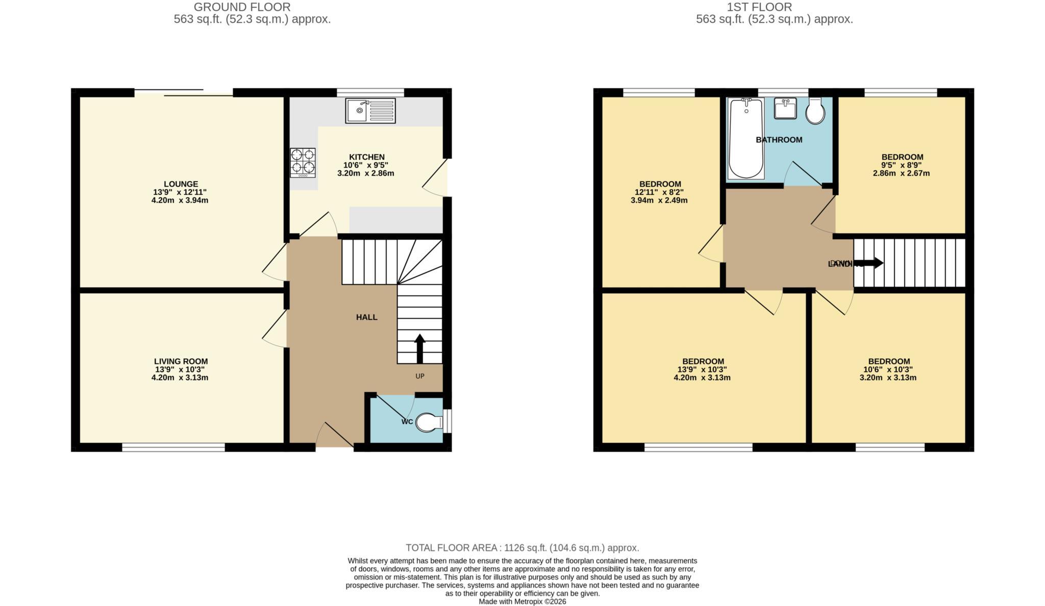 Leeside Avenue, Southdene floorplan