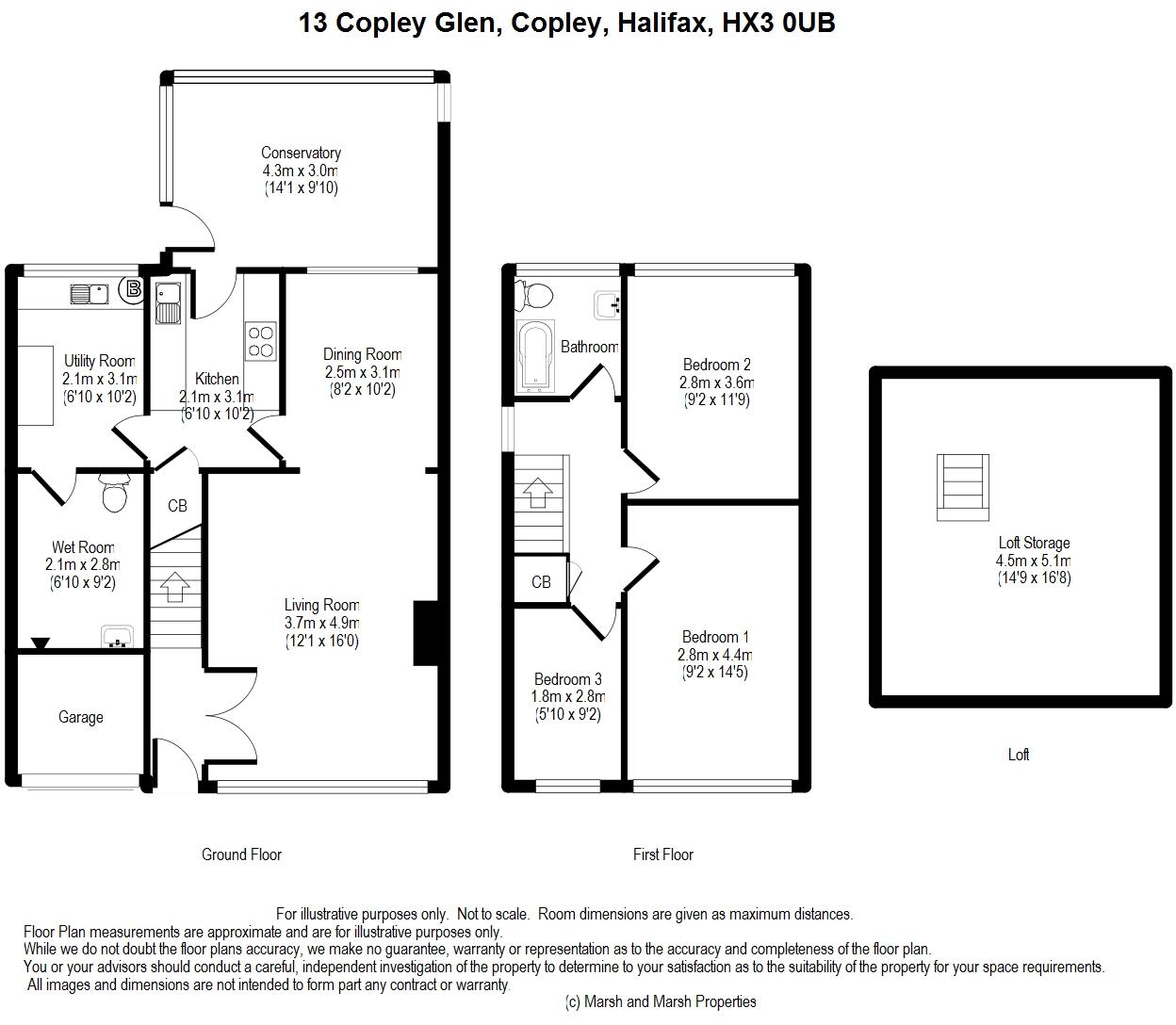 13 Copley Glen, Copley, Halifax, HX3 0UB floorplan