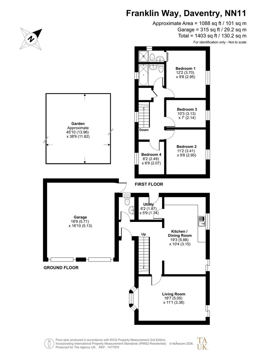 Franklin Way, Daventry, NN11 floorplan