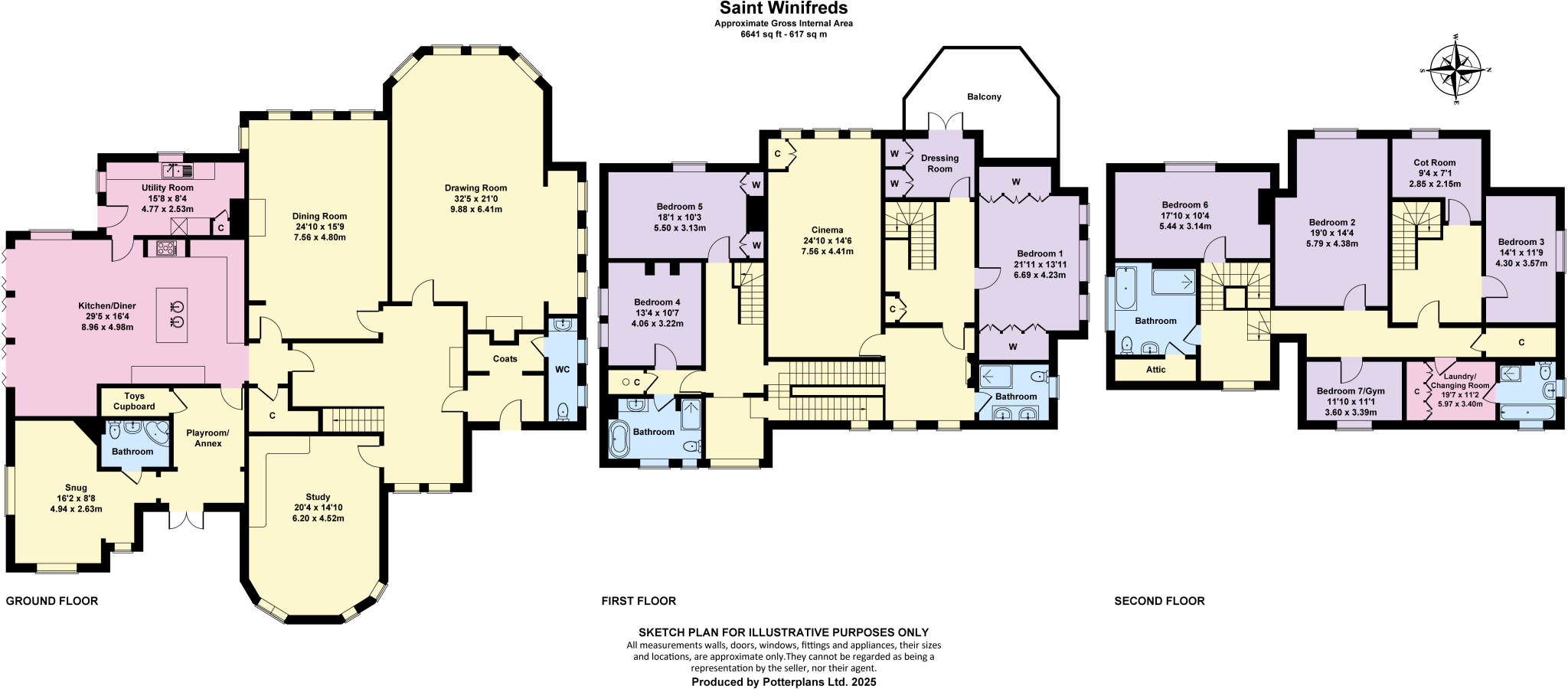 Cliff Road, Totland Bay, Isle of Wight PO39 floorplan