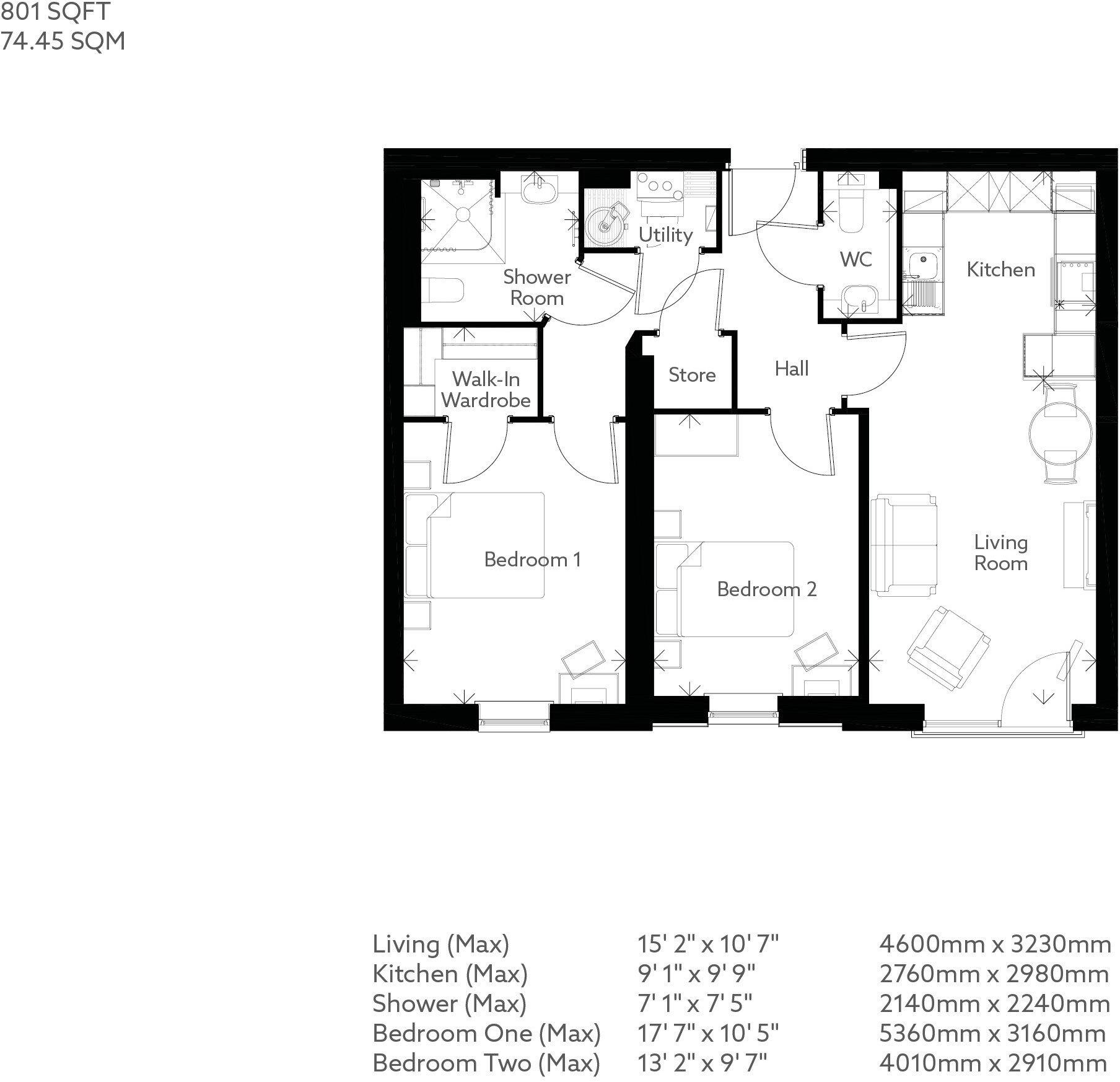 44 London Road, Bagshot, Surrey, GU19 5HL floorplan