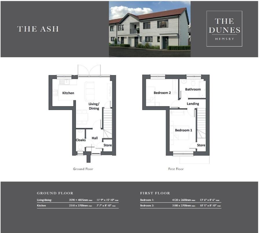 Conifer Road, Hemsby, Great Yarmouth floorplan