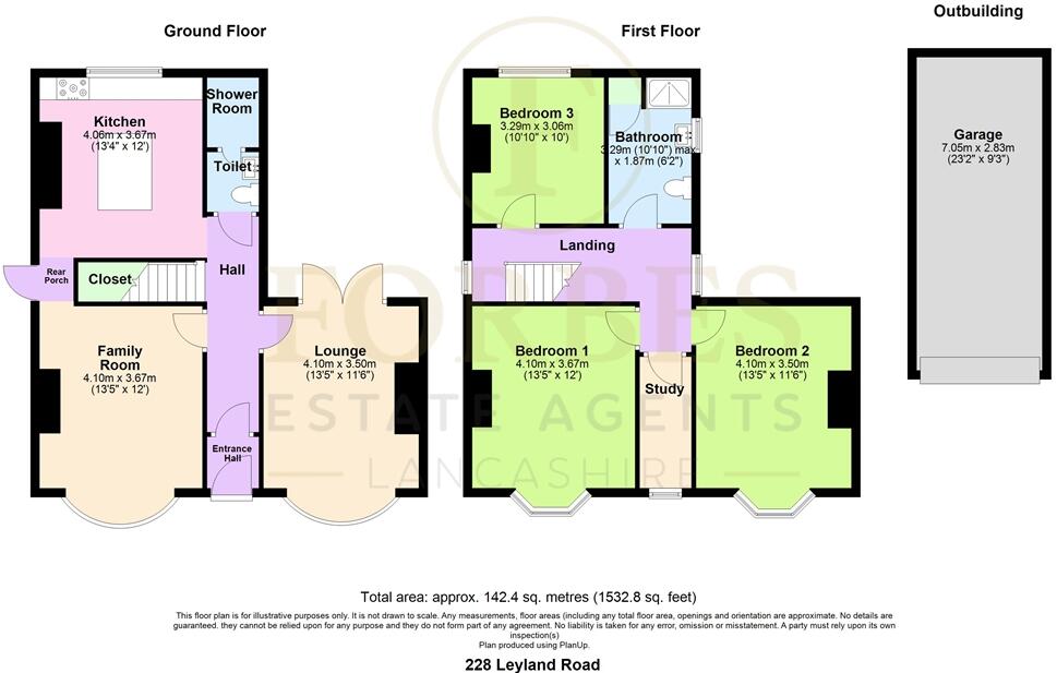 Leyland Road, Penwortham, Preston, PR1 floorplan
