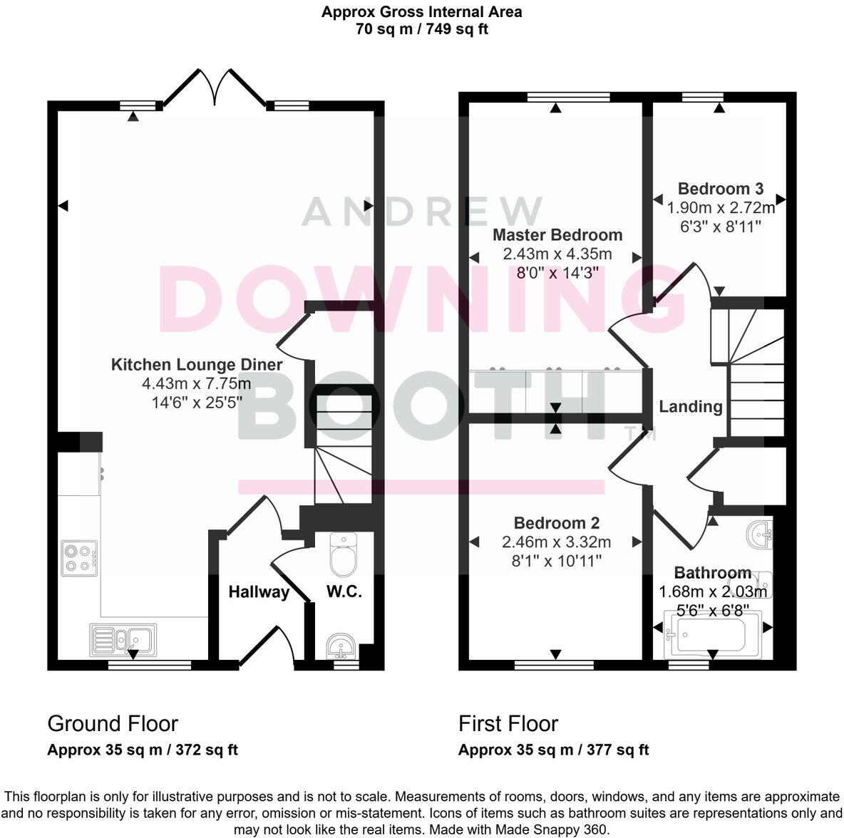 Humber Drive, Streethay, Lichfield, WS13 8XF floorplan