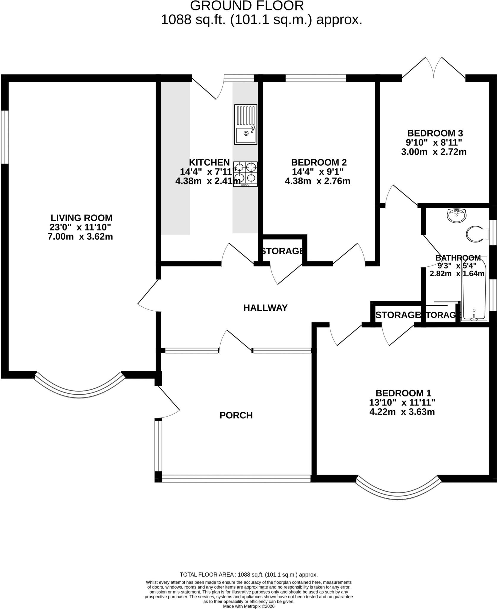 Amesbury Drive, Bleadon Village - WONDERFUL LOCATION floorplan