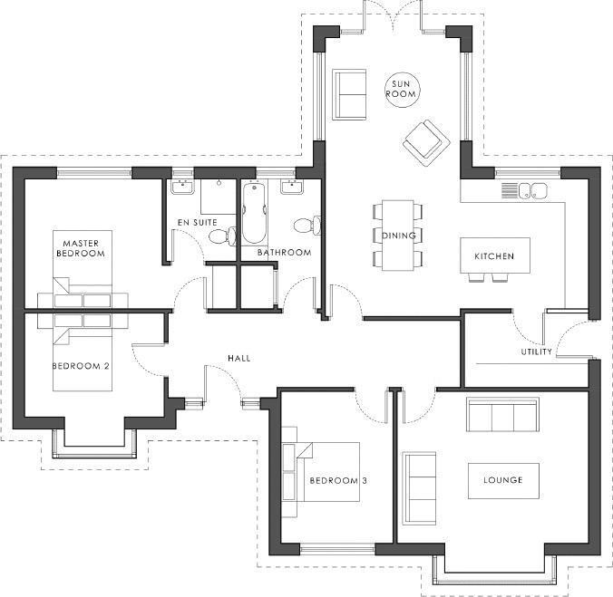 55 Horncastle Road, Woodhall Spa floorplan