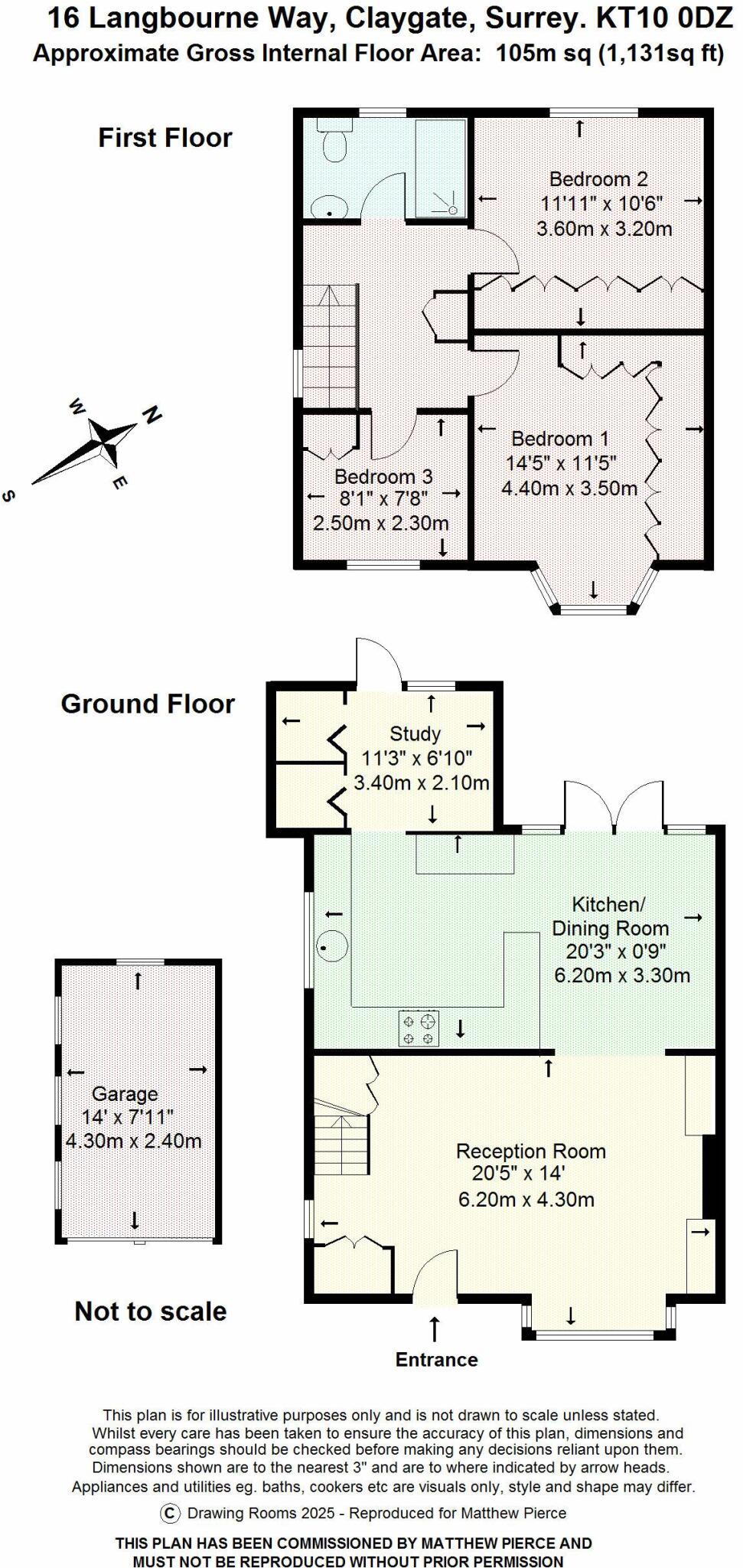 Langbourne Way, Esher floorplan