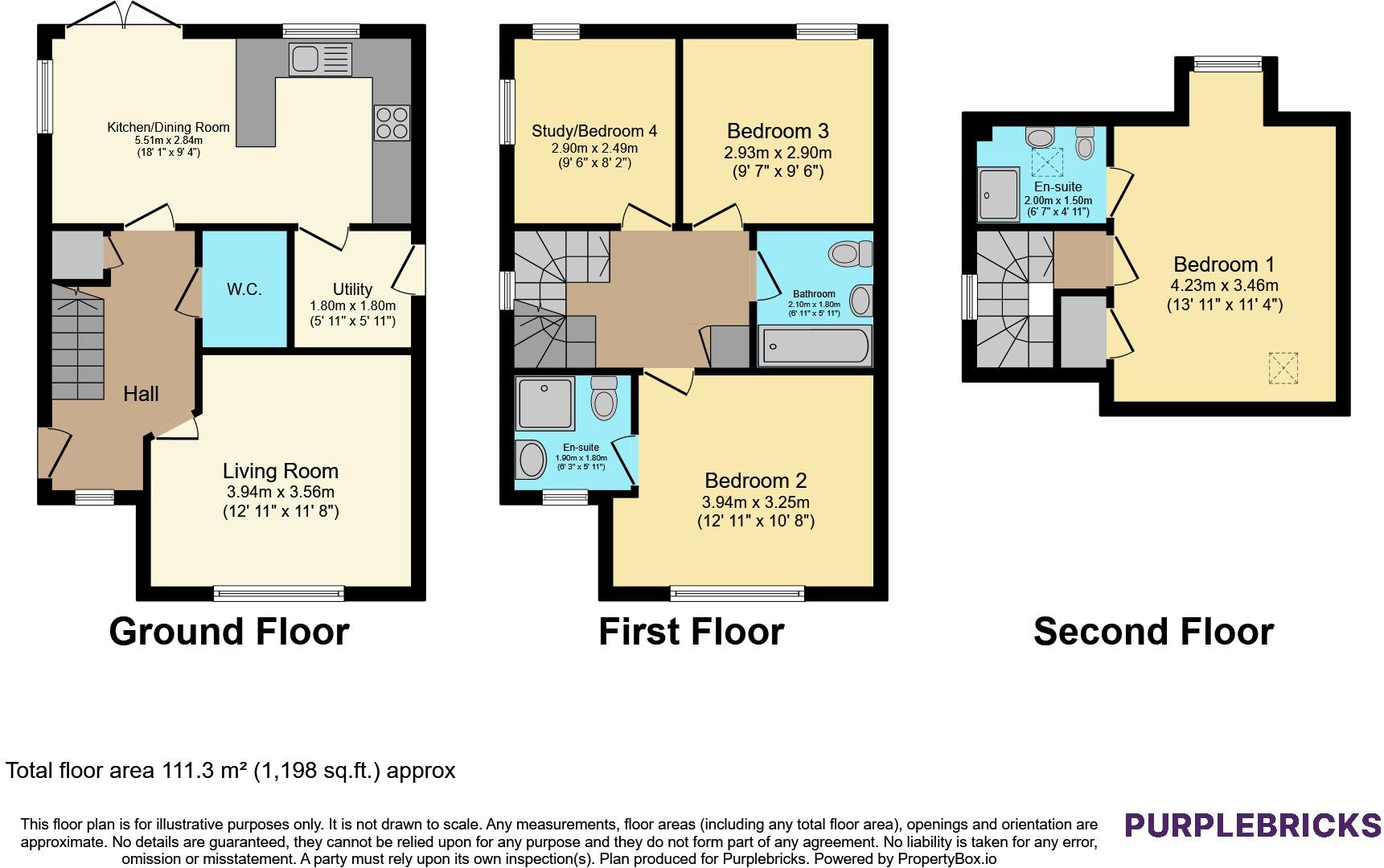 Draper Close, Durham, DH7 floorplan