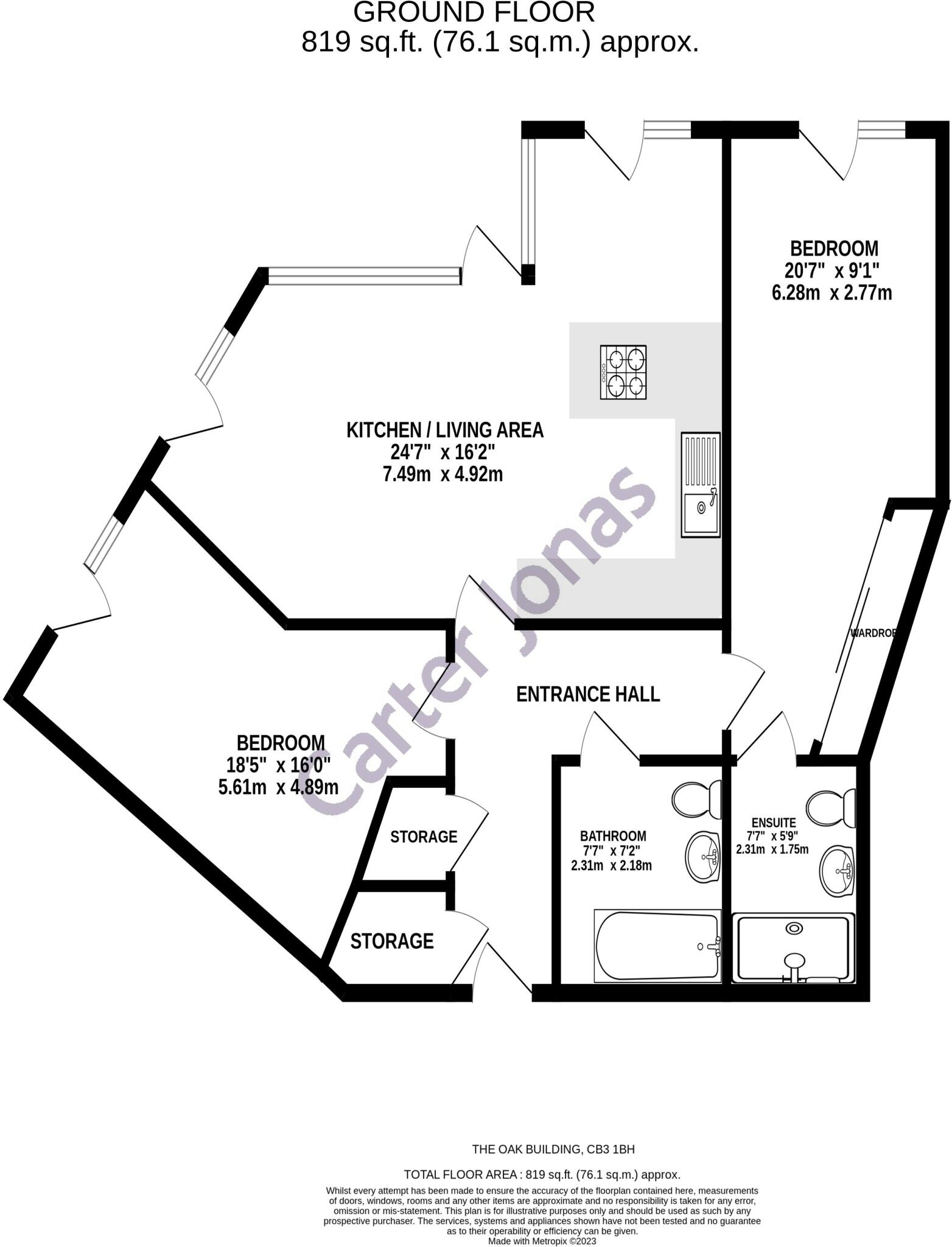 The Oak Building, Rudduck Way, Cambridge, CB3 floorplan
