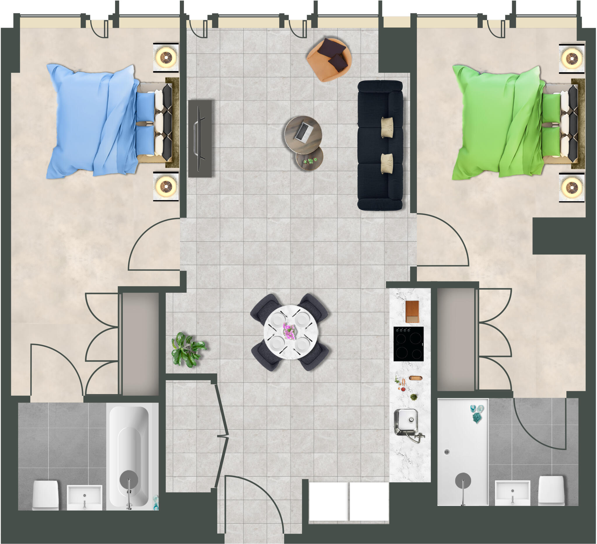The Mercian, 218 Broad Street Birmingham B15 floorplan