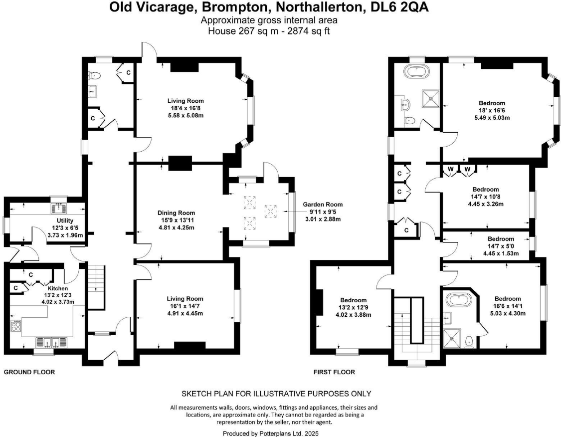 Northallerton Road, Brompton, Northallerton, DL6 2QA floorplan