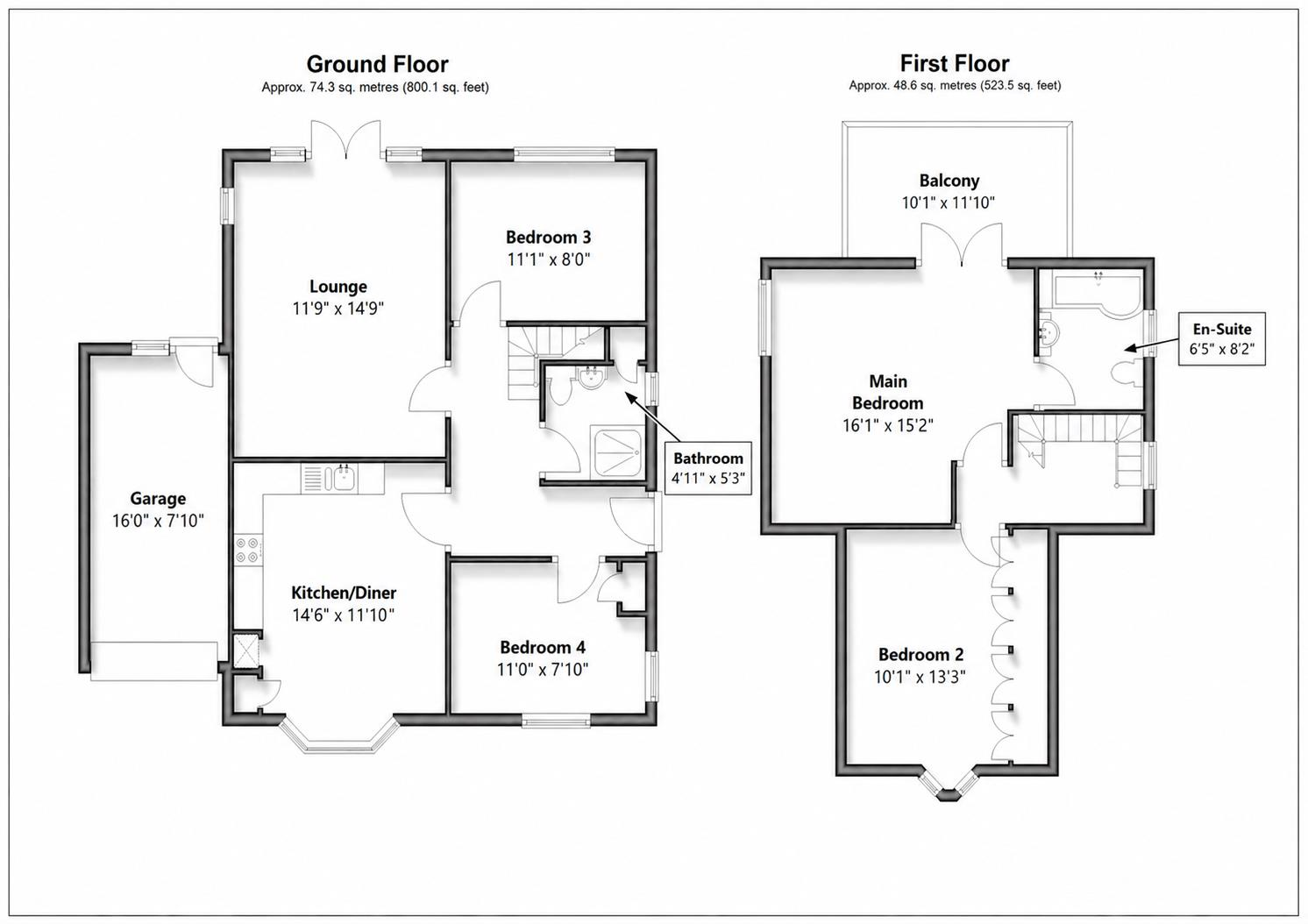 Roderick Avenue, Peacehaven floorplan