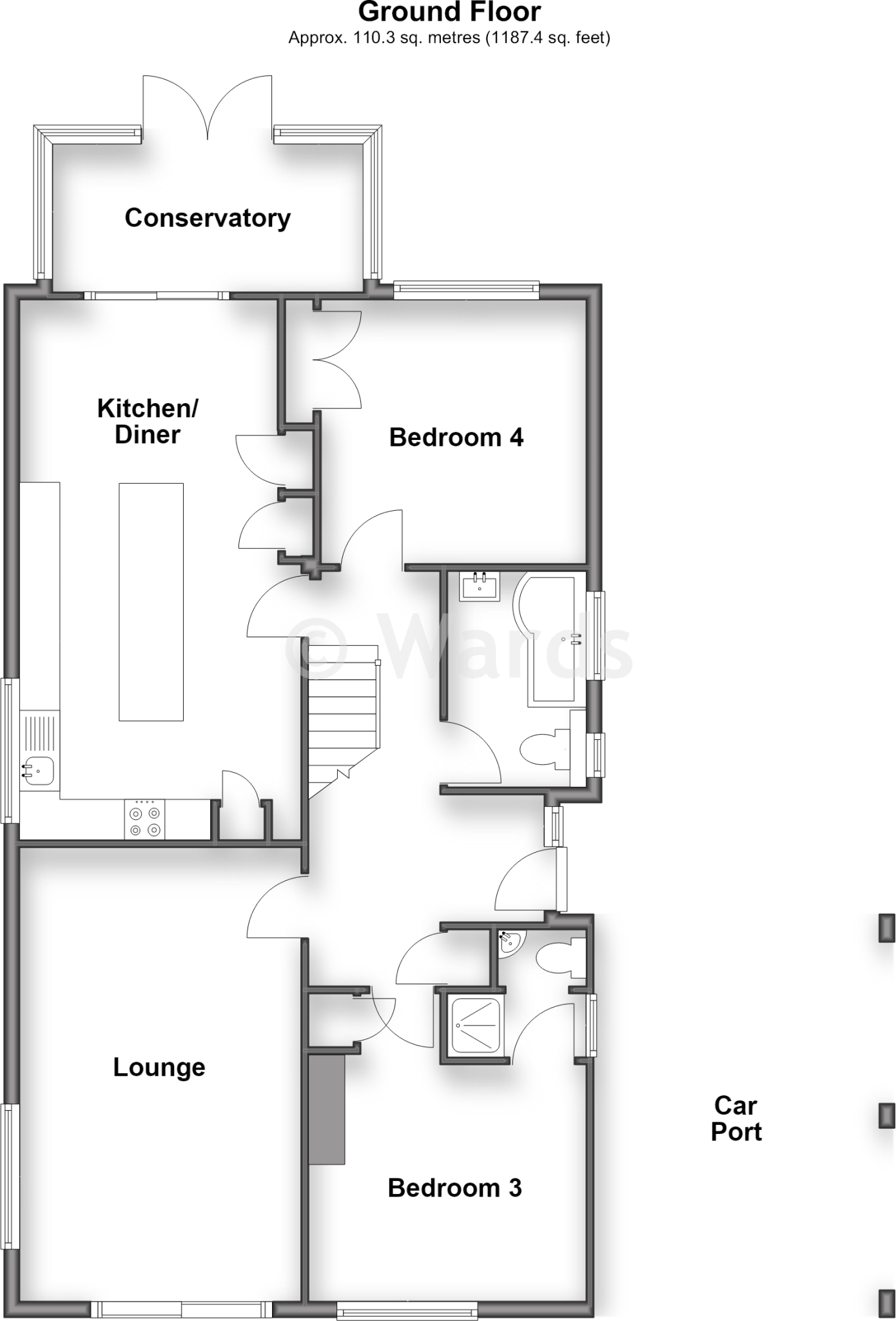 Capel-Le-Ferne, Capel-Le-Ferne, Folkestone, Kent floorplan