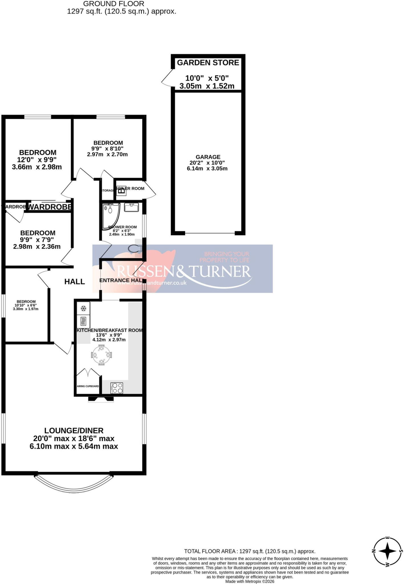 Fabulous, turn-key bungalow on Ashwicken Road floorplan