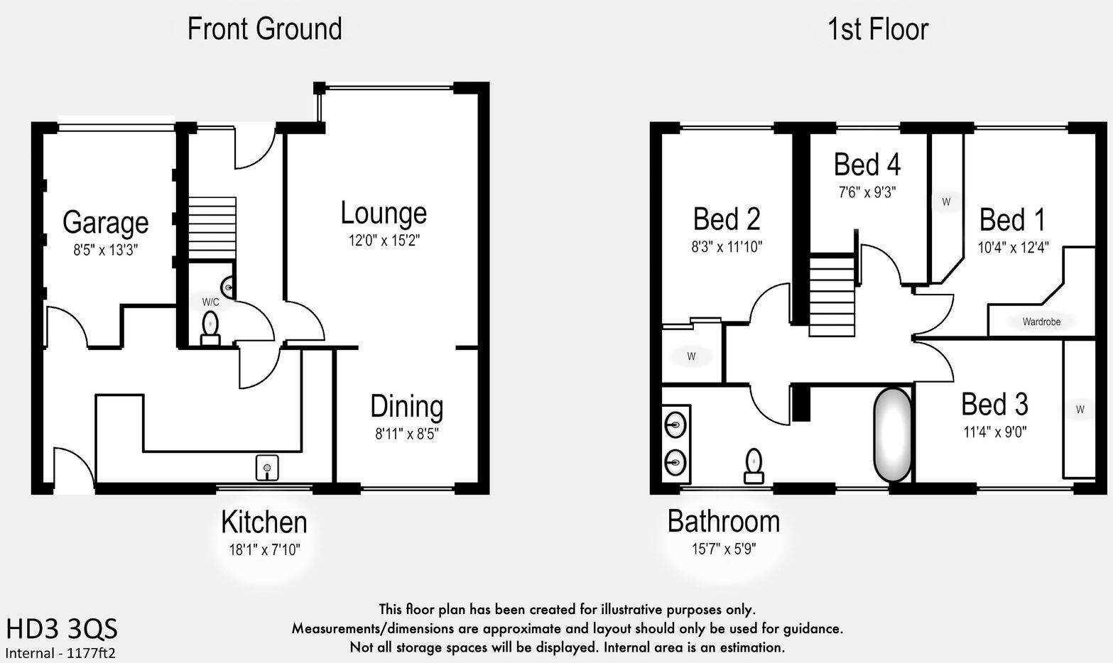 Birchington Drive, Huddersfield, HD3 floorplan