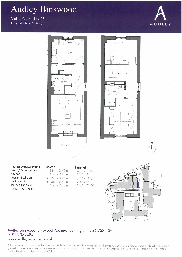 Walton Cottage, 27 Walton Court, Lillington Avenue, Leamington Spa, Warwickshire, CV32 floorplan