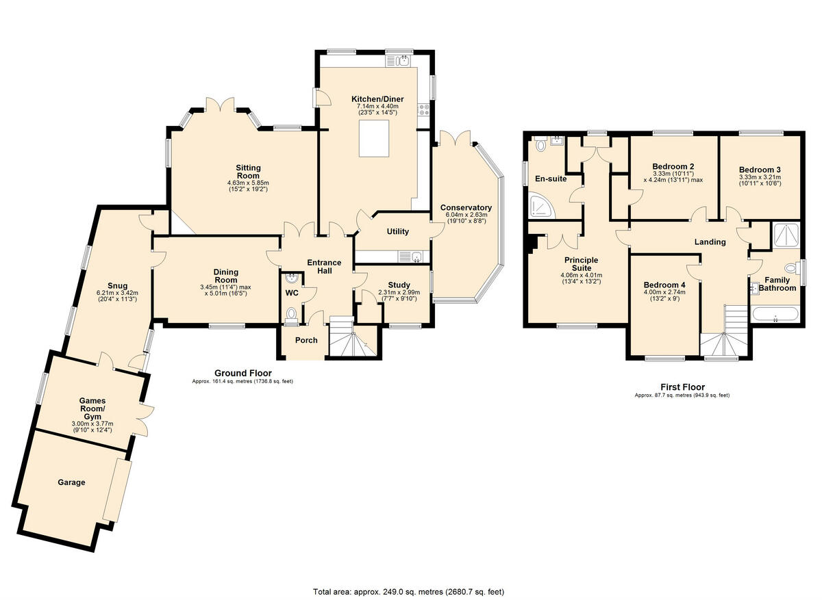 Lancaster Drive Upper Rissington Cheltenham, Gloucestershire, GL54 2QZ floorplan