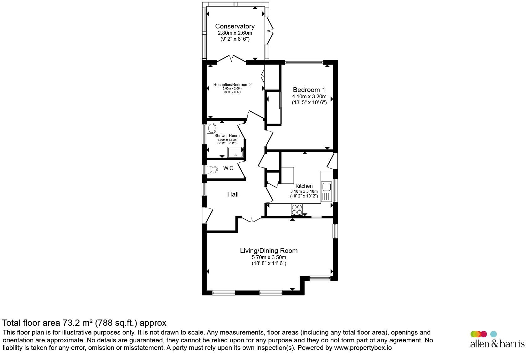 Despenser Road, Sully, Penarth floorplan