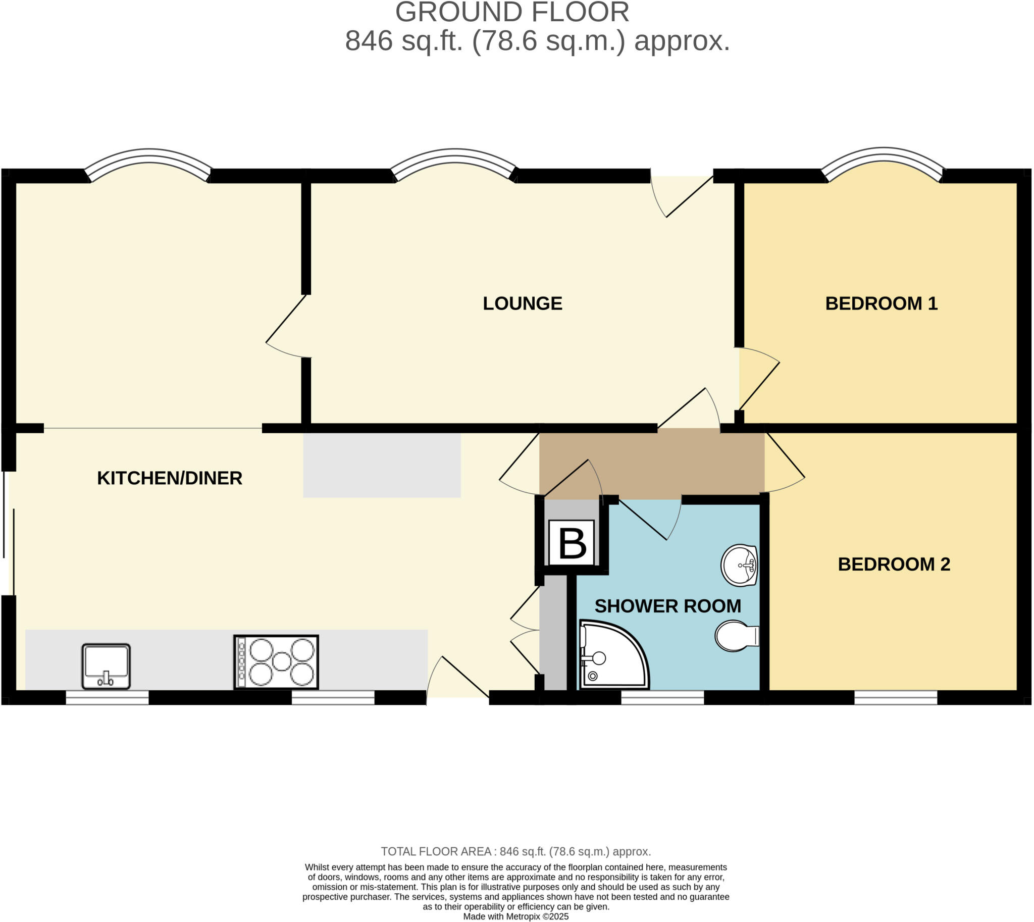 Grass Road, Brean, Somerset, TA8 floorplan