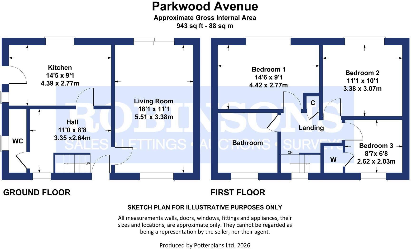 Parkwood Avenue, Bearpark, Durham floorplan