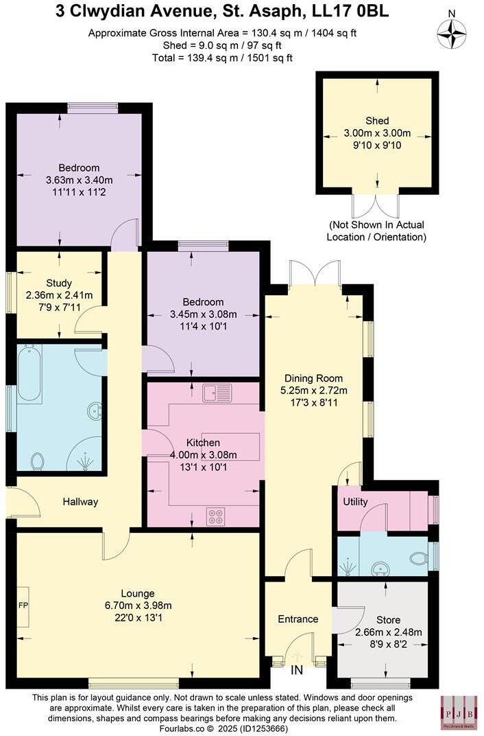 Clwydian Avenue, St. Asaph floorplan