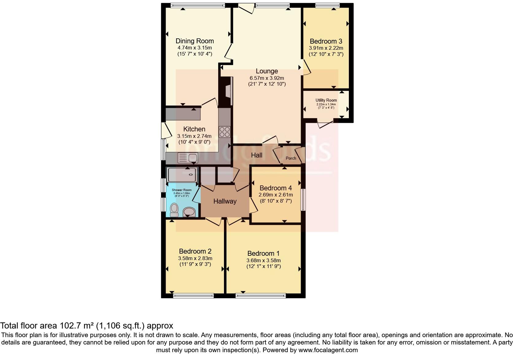 Troutbeck Road, Gatley, Cheadle, Greater Manchester, SK8 floorplan