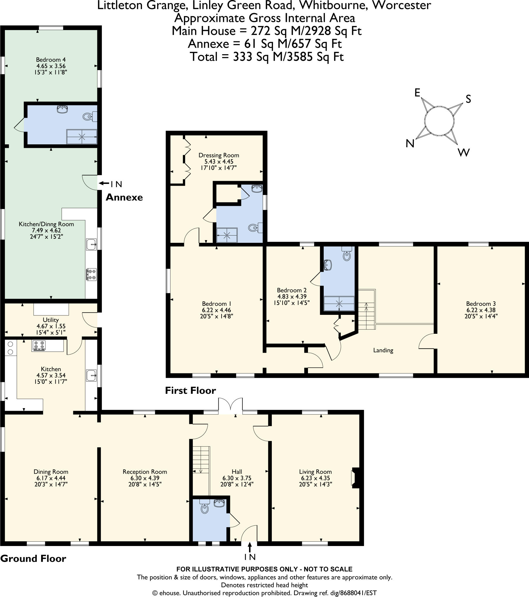 Linley Green Road, Whitbourne, Worcester, WR6 floorplan
