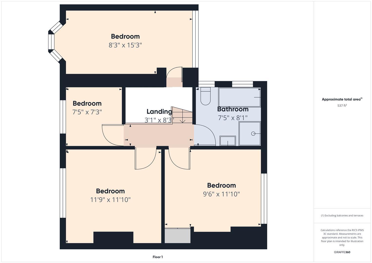 Langley Avenue, Monkseaton floorplan