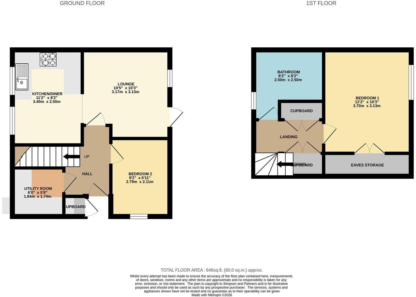 NN3 5DE, Middlemore, Southfields floorplan