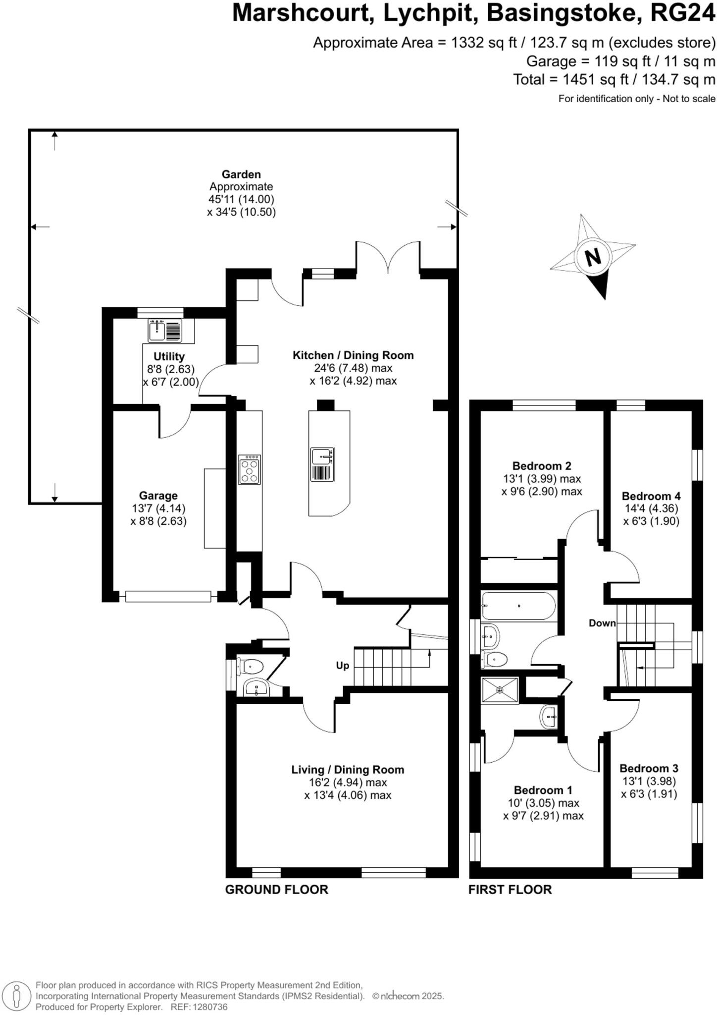 Marshcourt, Lychpit floorplan