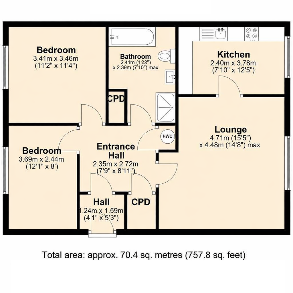 Napier Court, NE16 floorplan