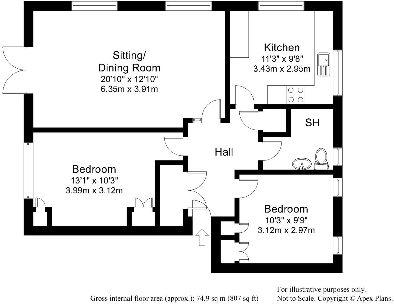 Thorp Arch ~ Thorp Arch Mill, Mill Lane, LS23 floorplan
