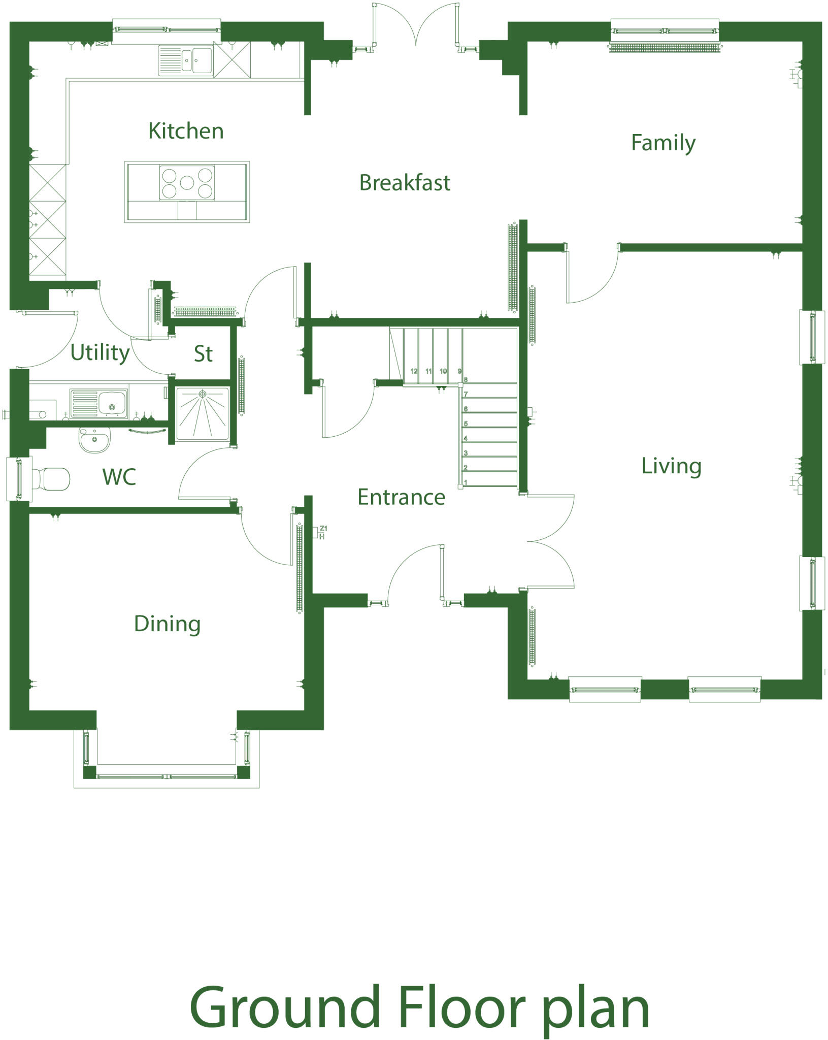 Parks View, 
Inverness, 
IV2 5JG
 floorplan