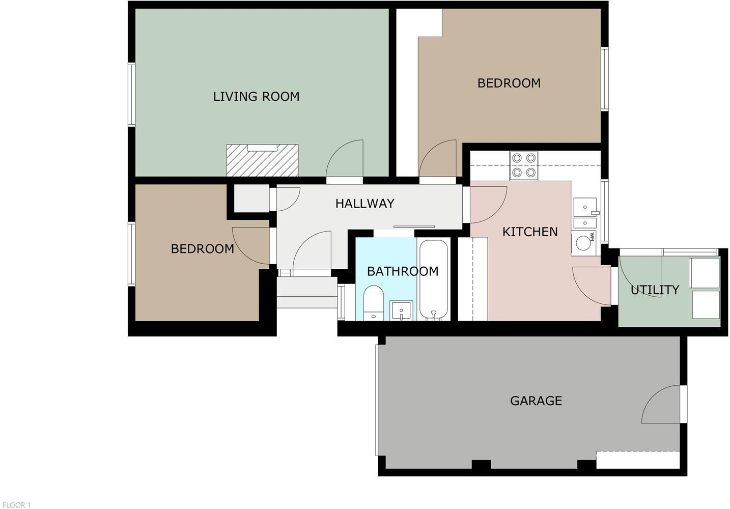 44, Willow Close, Penrith floorplan